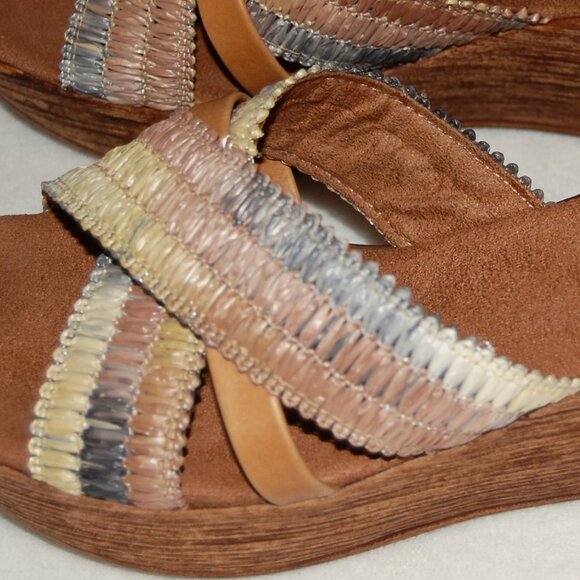 Italian Shoemakers, Wildflower Platform Wedge Slide Sandals Women EU 40 (US 9) - Picture 8 of 13